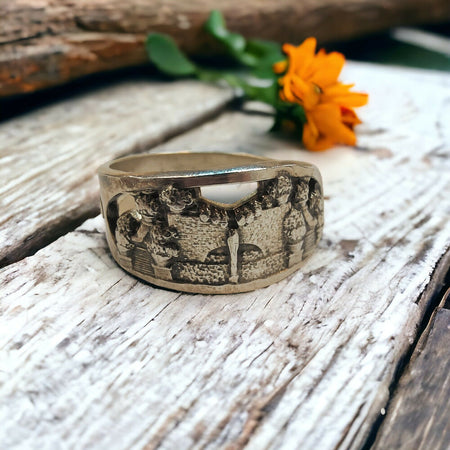 Vintage Sterling Silver Bellingrath Gardens Souvenir Spoon Ring