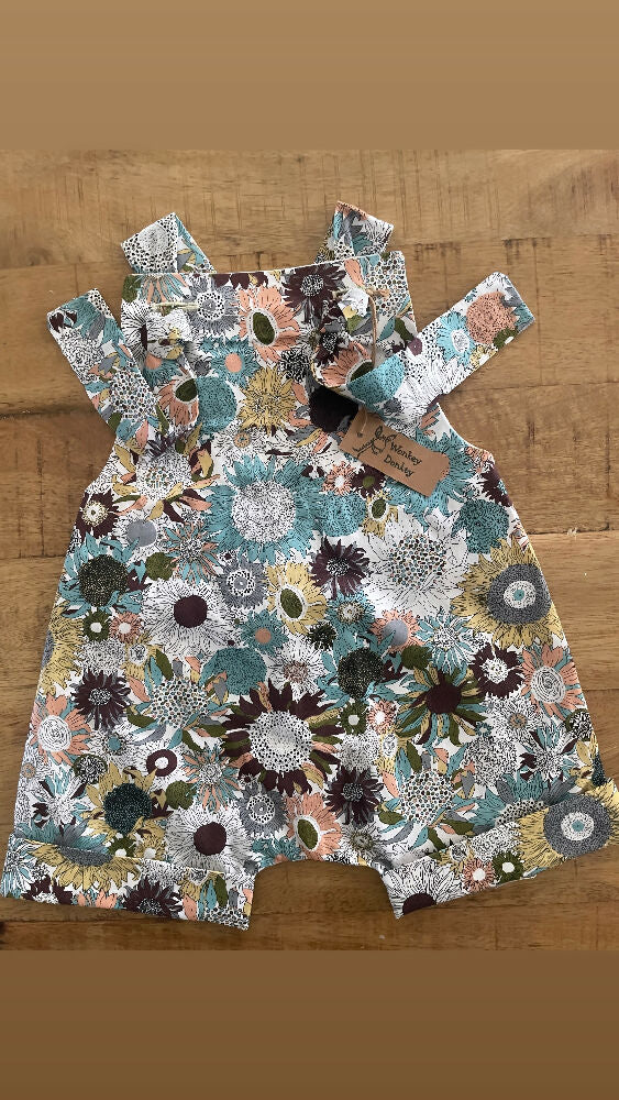 Blue Sunflowers Rompers/Overalls