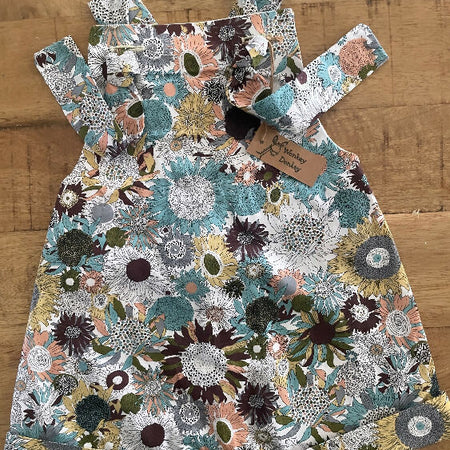 Blue Sunflowers Rompers/Overalls