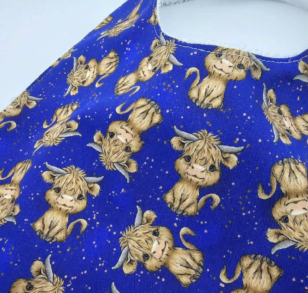 highland cow bib 2