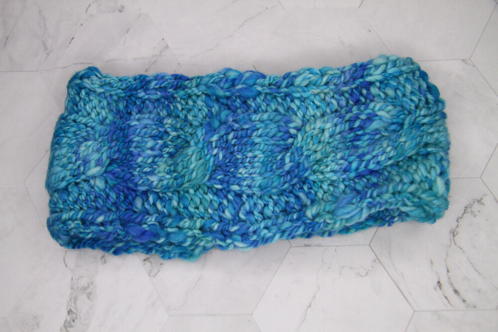 Blue Bubblegum Handknitted Headband