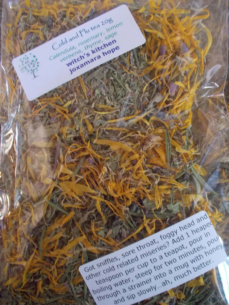 Cold and Flu Tea, herbal healing mix 20g