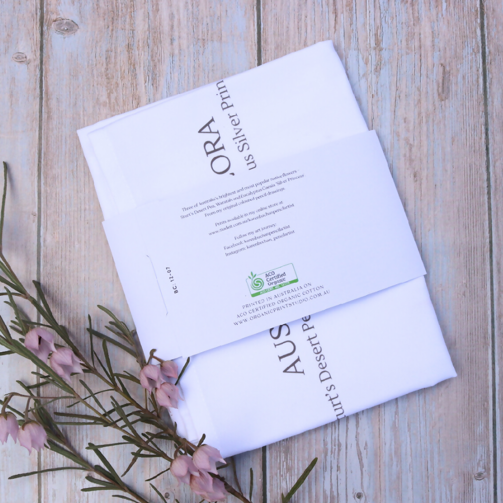 Australian-artist-tea-towel-australian-flora-back-label