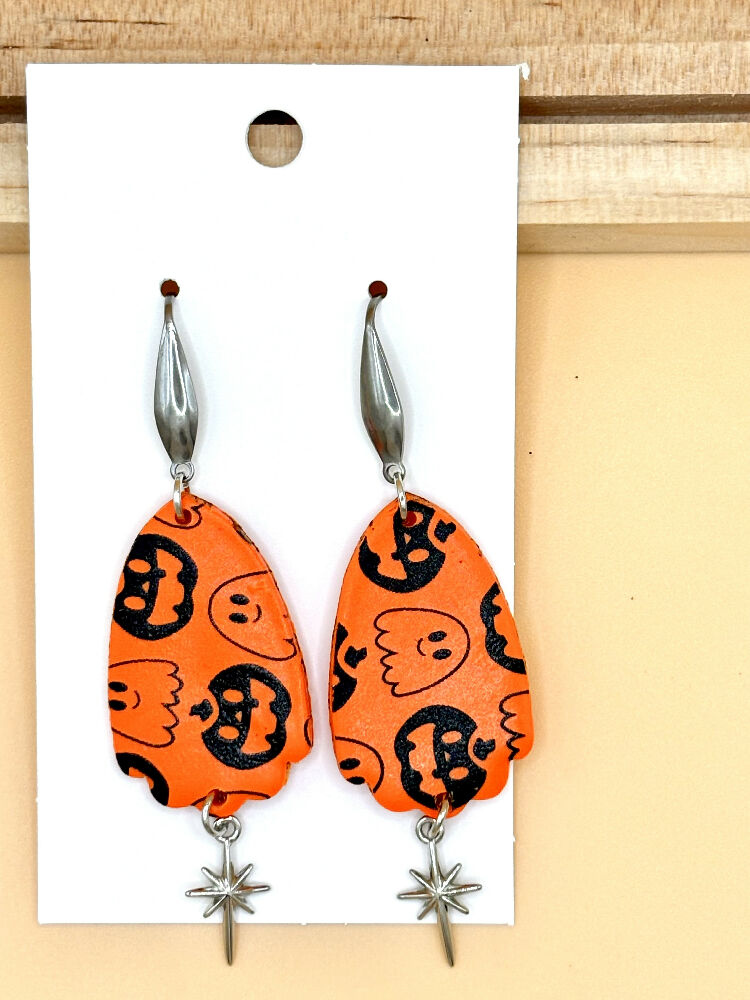 Ghostly Delight Drops, Halloween Earrings,