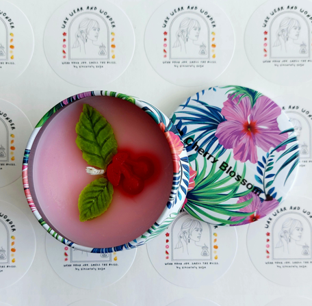 Scented Soy Candles in Tropical-Design Tin