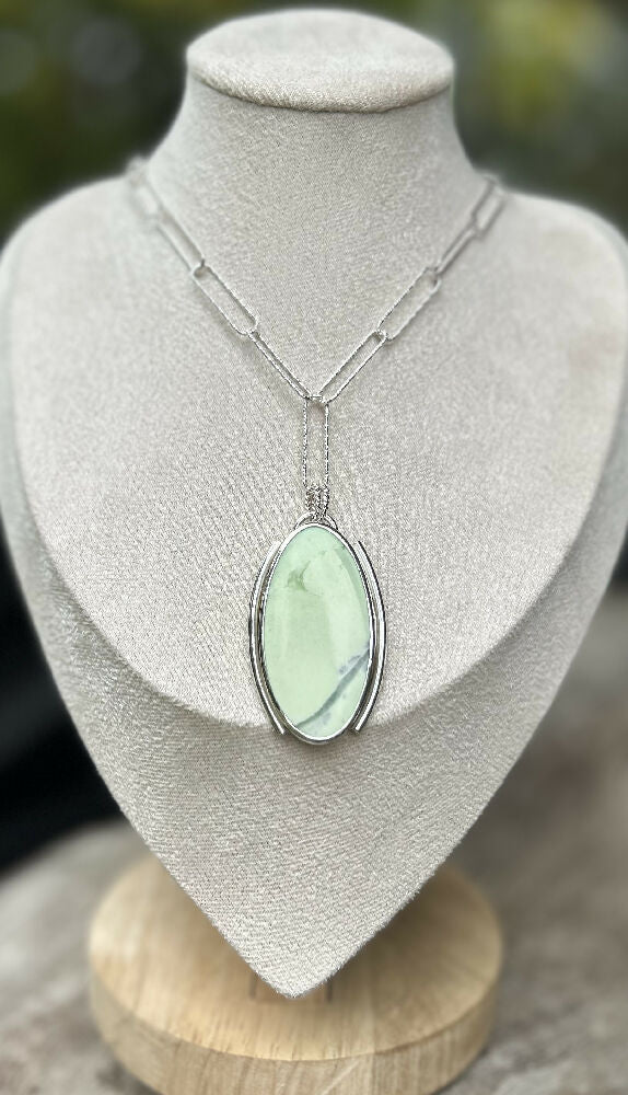 Lemon Chrysoprase Pendant