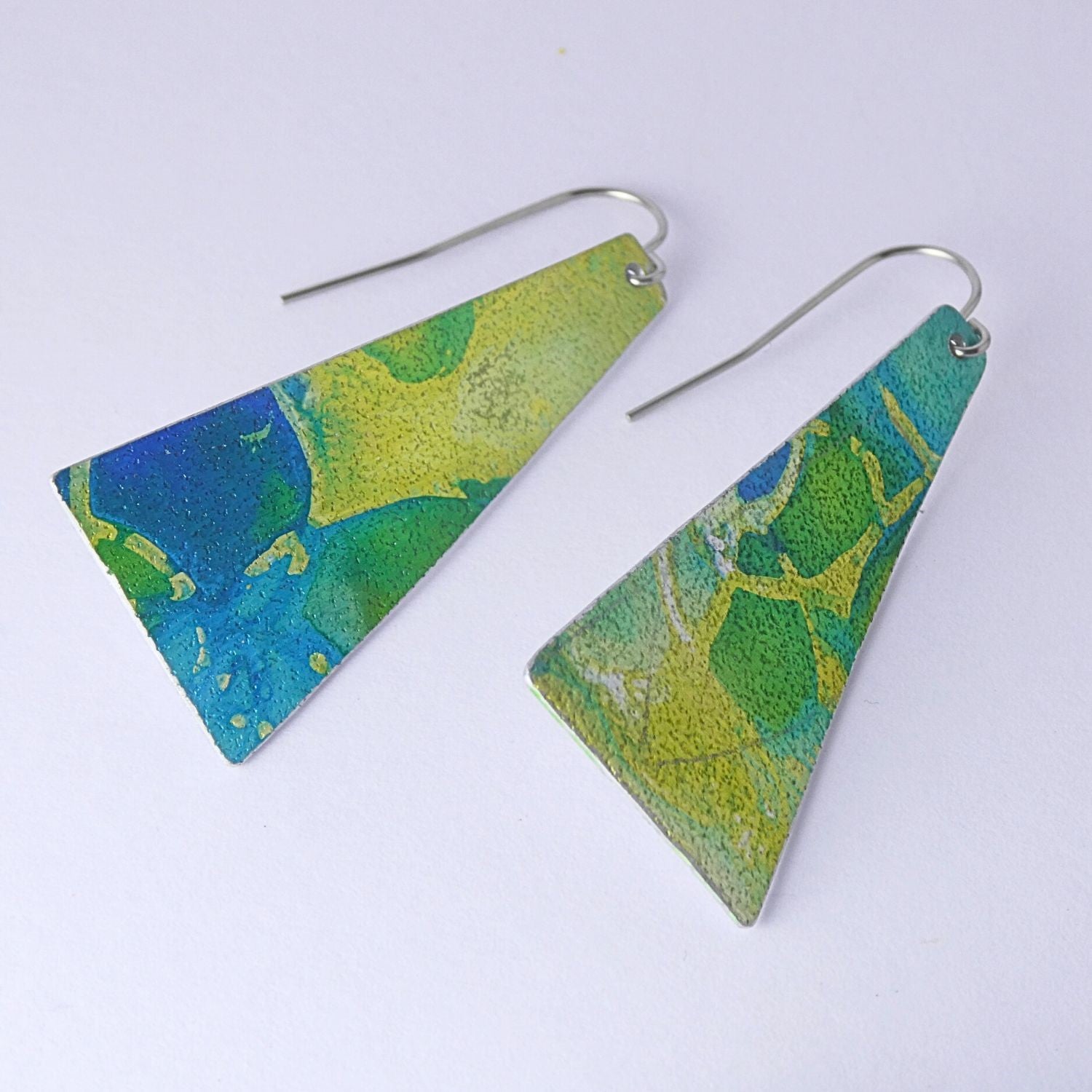 Anodised aluminium earrings Luminous Collection