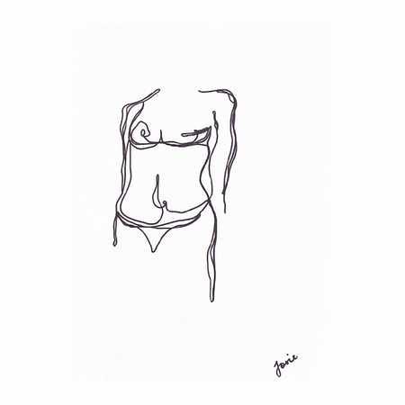 “Comfortable” original artwork A3 framed