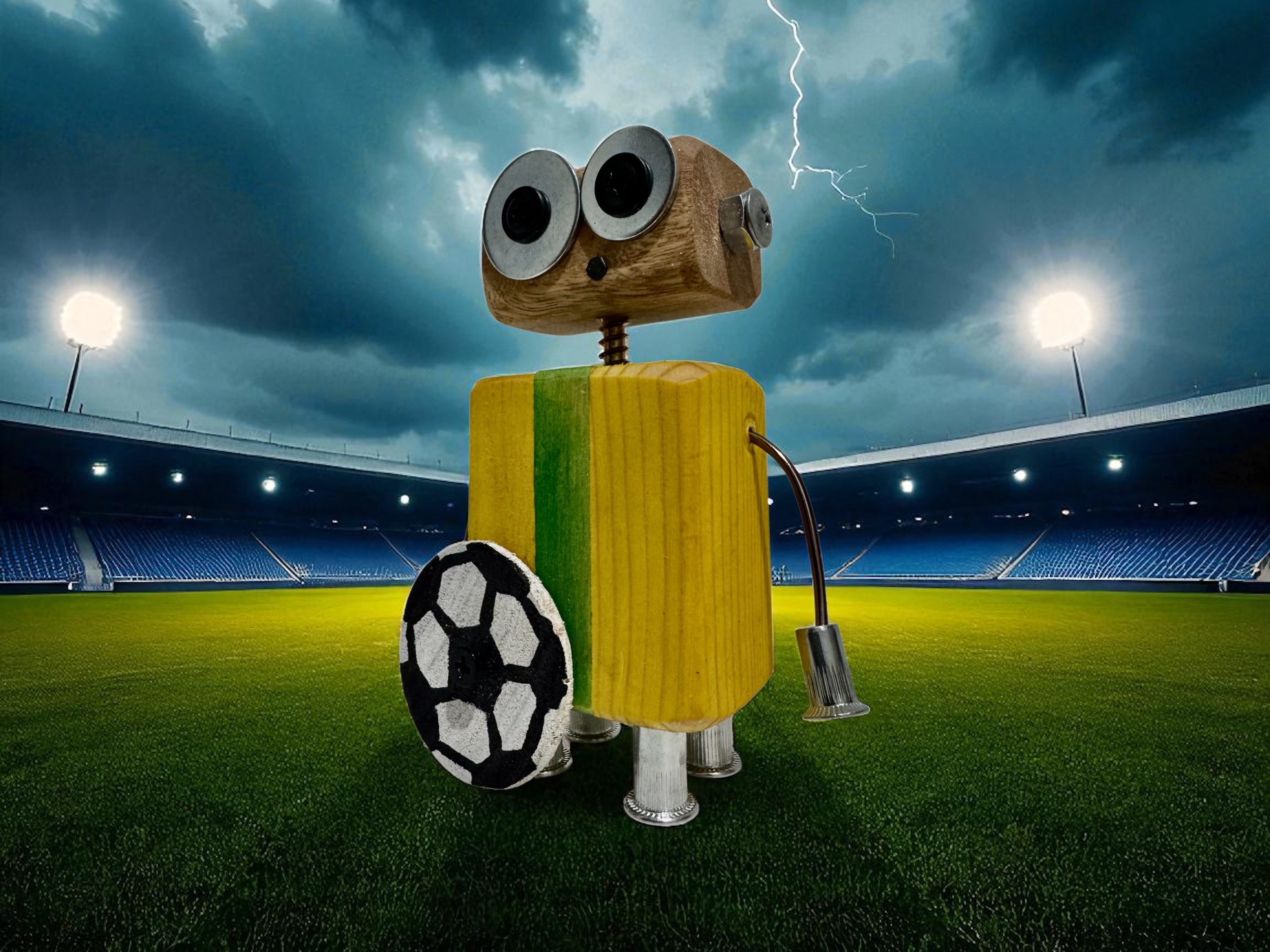 Austin - Wooden Football/Soccer Robot