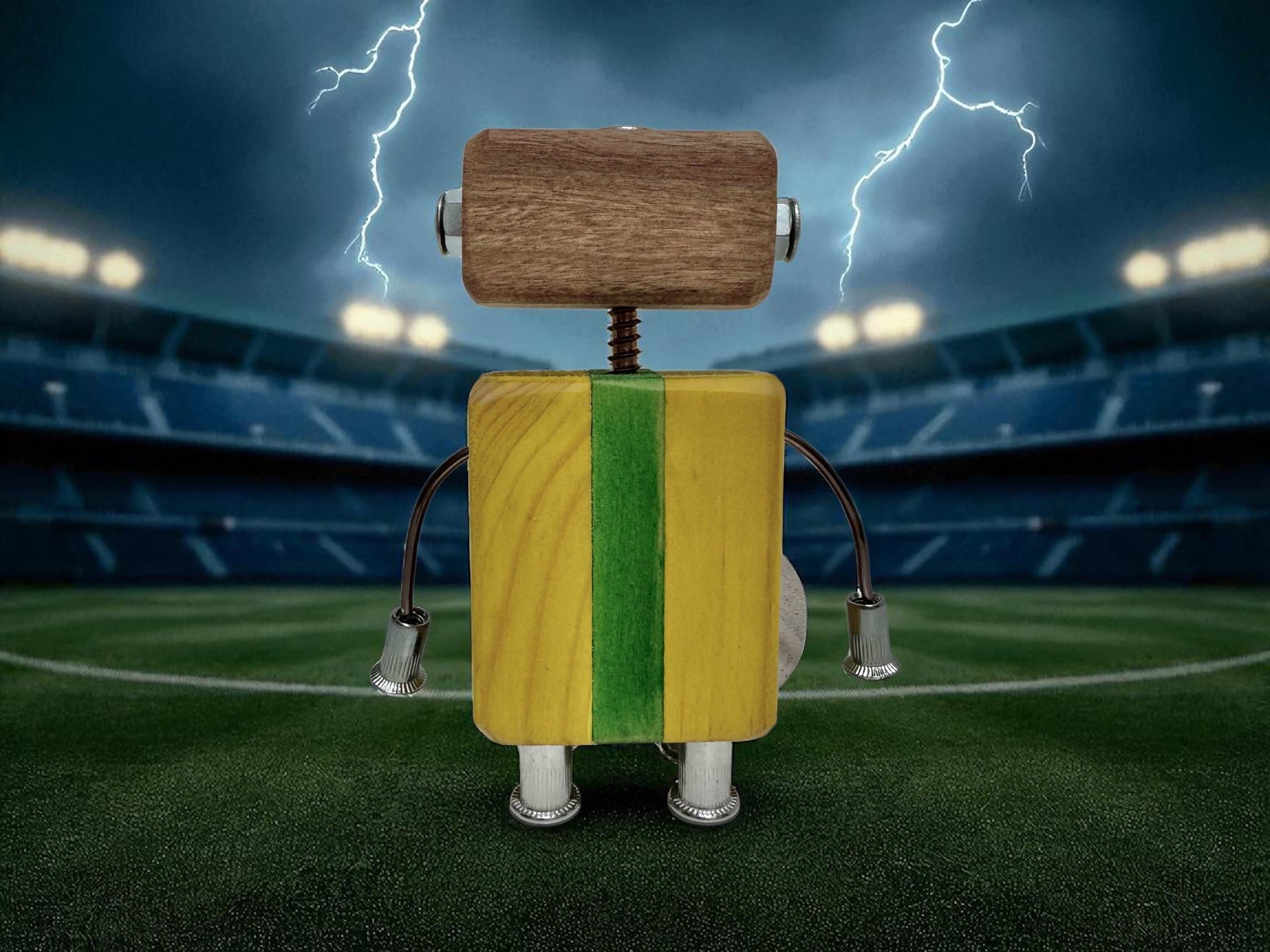 Austin - Wooden Football/Soccer Robot