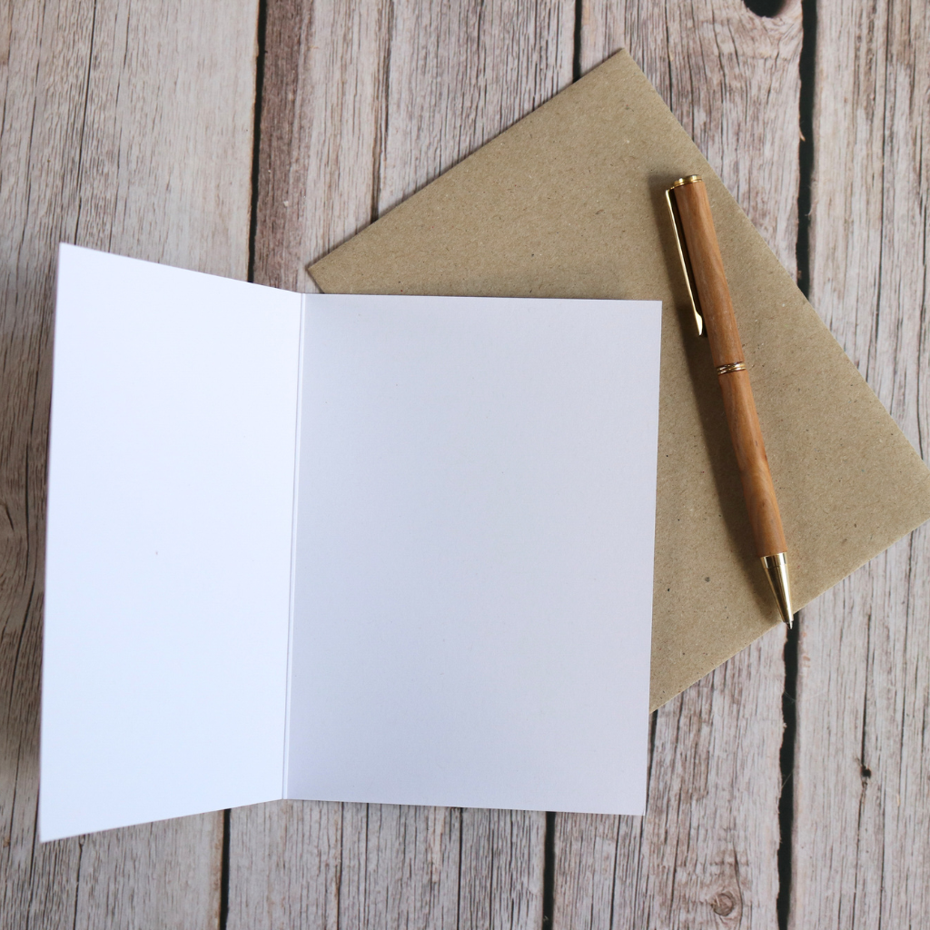 Eucalyptus Gum Blossom | Blank Greeting Card | Australian Wildflowers | Recycled