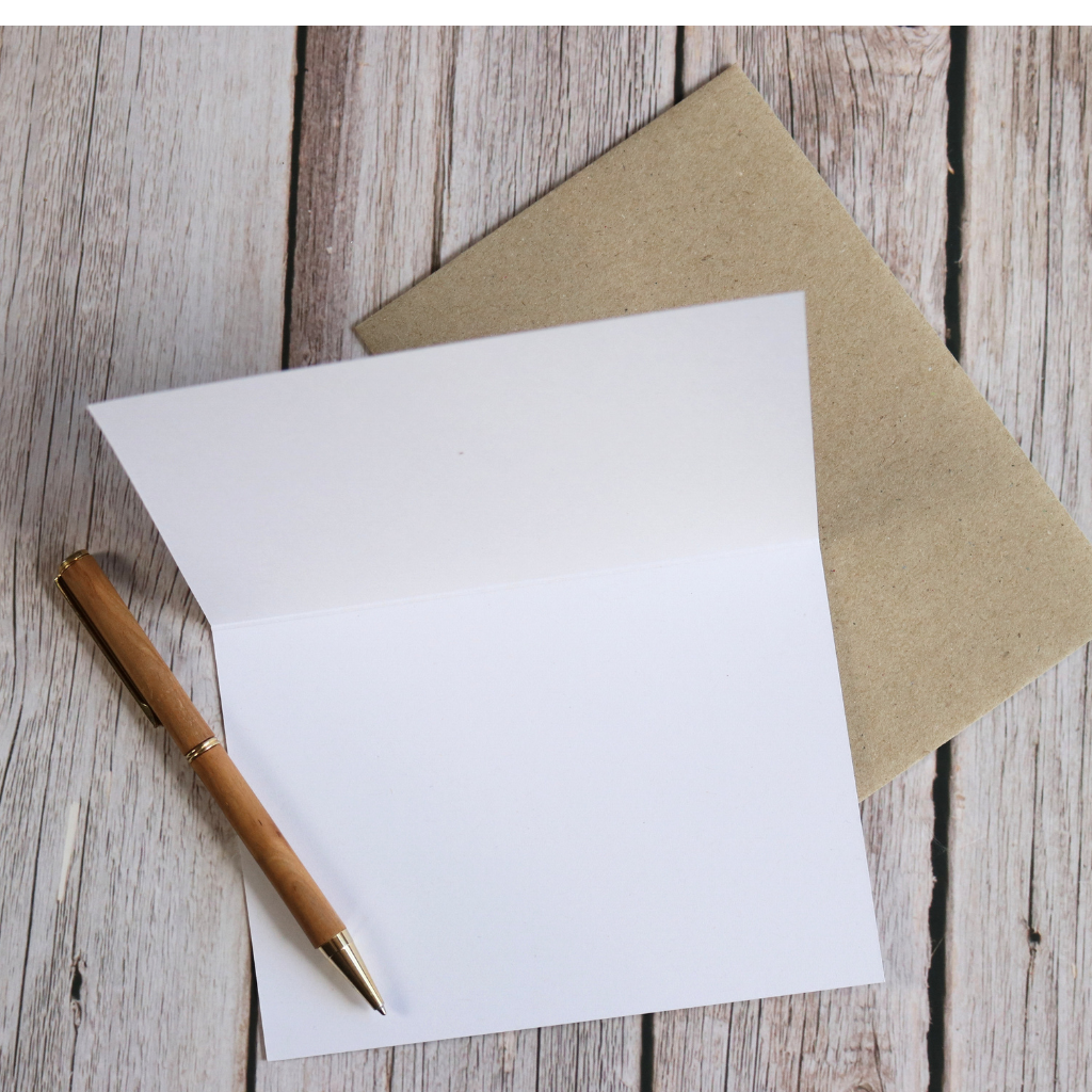 Tawny Frogmouth Chicks | Blank Greeting Card | Australian Wildlife | Recycled