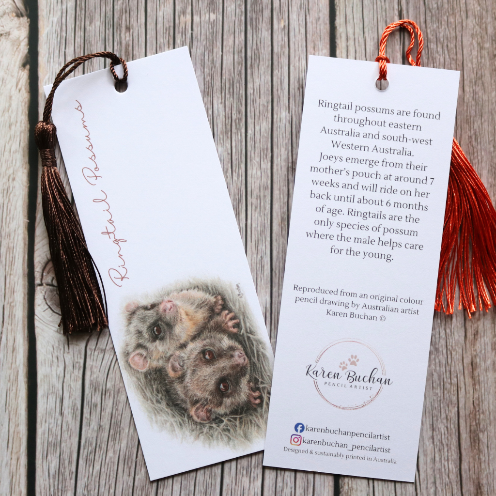 Bookmarks | Australian Wildlife and Flowers | Recycled