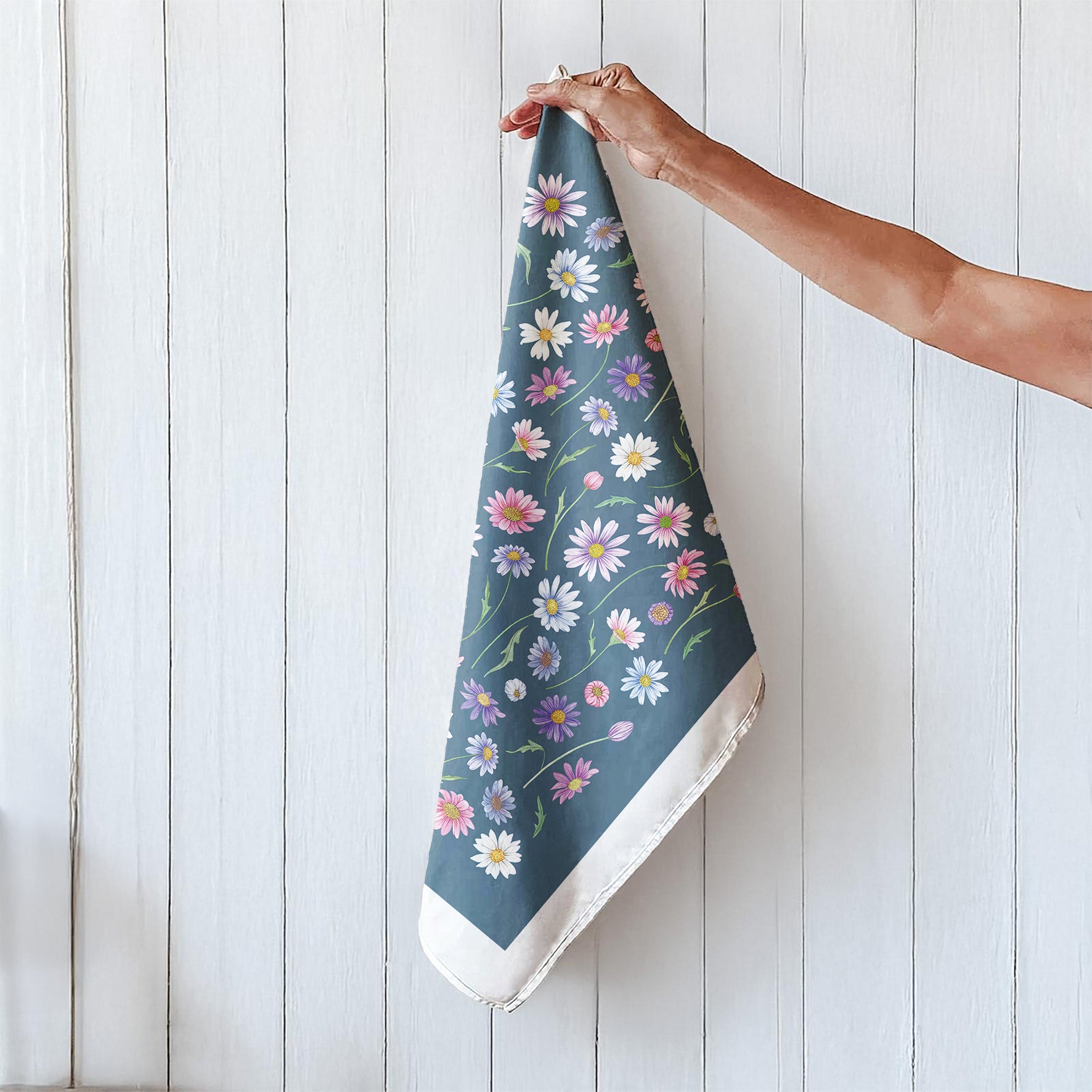 Organic Cotton Tea Towel - Australian Daisy