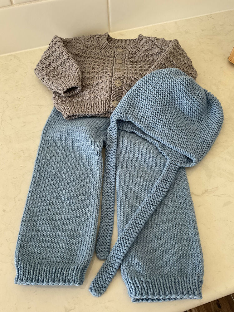 Cardigan & Pants Set, Size 3-6 months