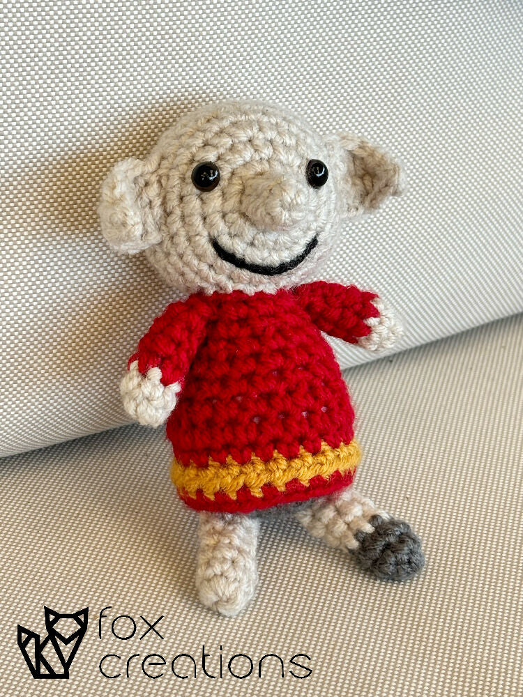 Mini Dobby the House Elf Amigurumi Crochet Toy