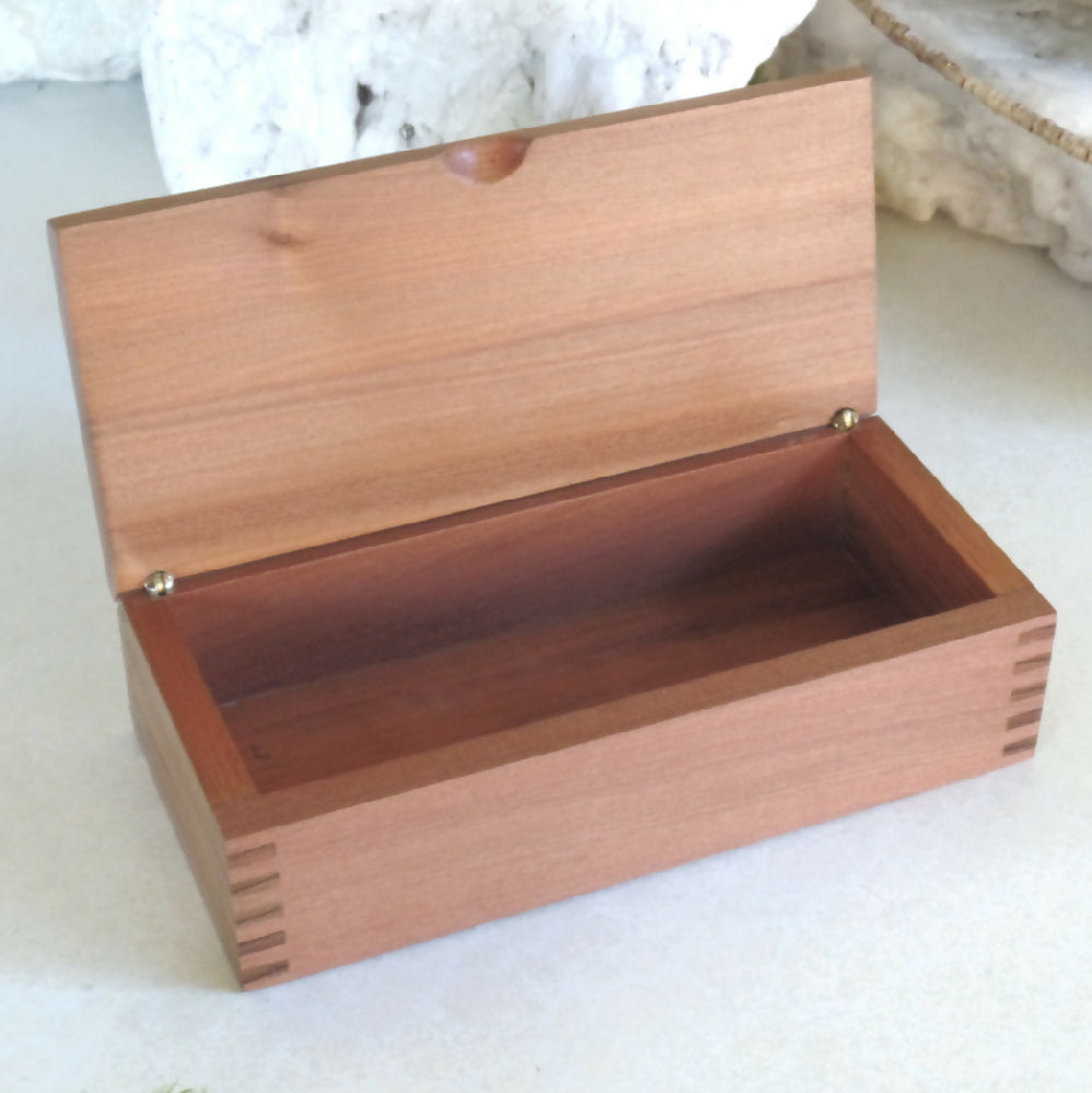 Longer Small Wooden Box- Tasmanian Myrtle & Blackwood