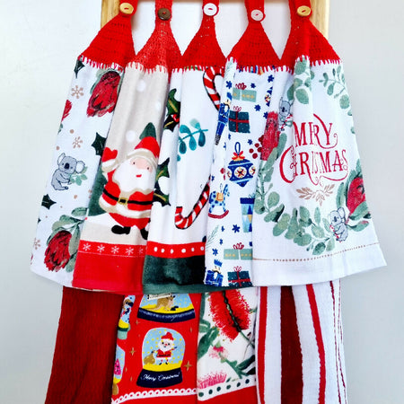 Christmas Kitchen Hand Towel Hanging - 9 Styles