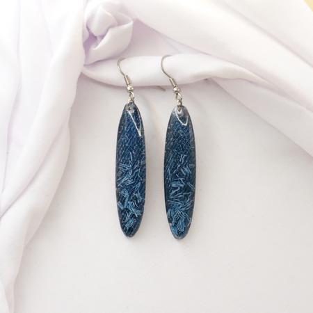 Denim Earrings