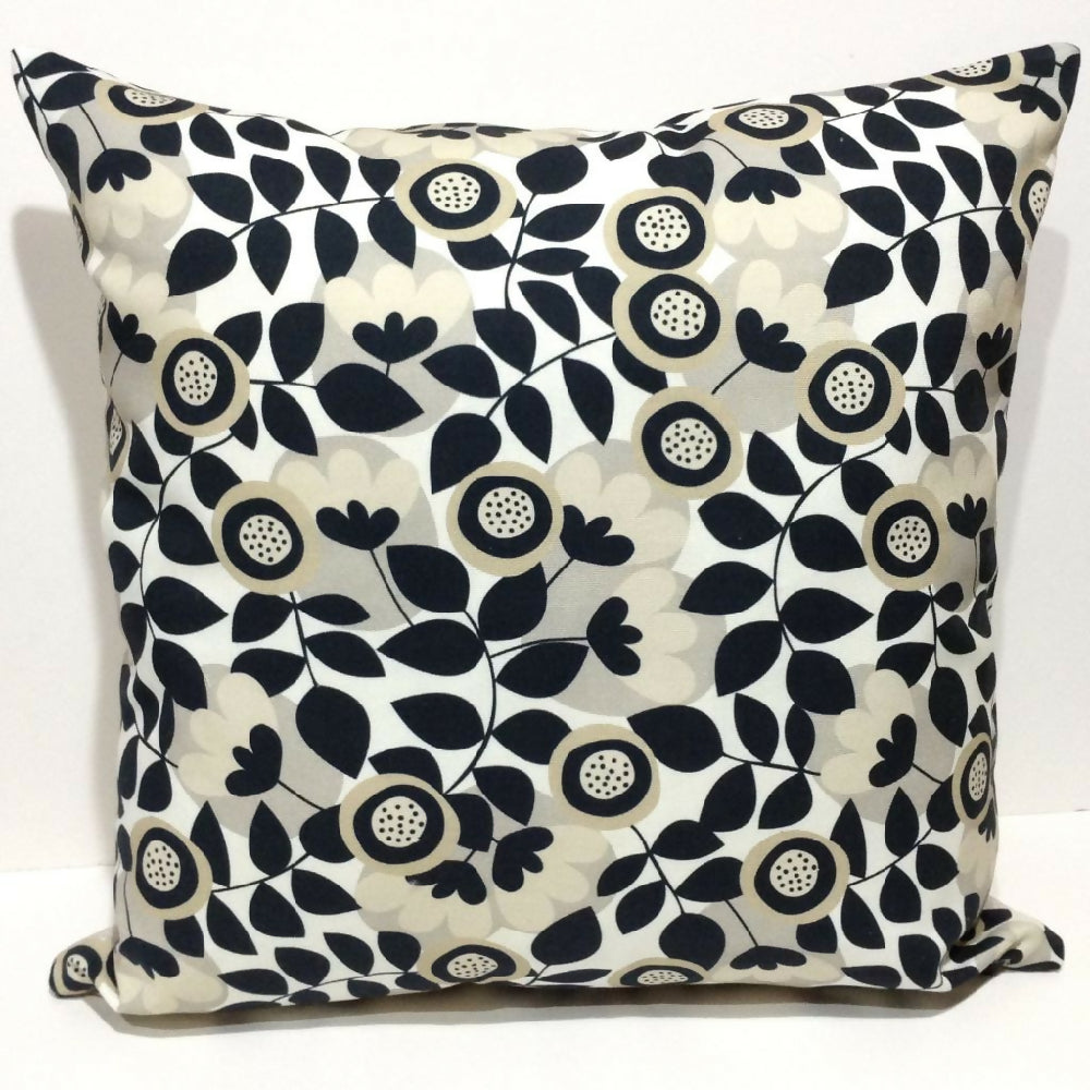 cream floral cushion