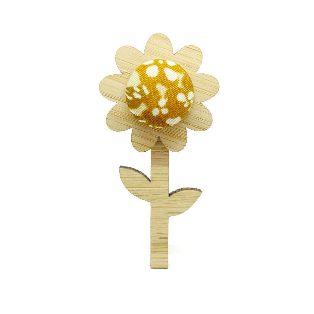 Kimono Flower Brooch