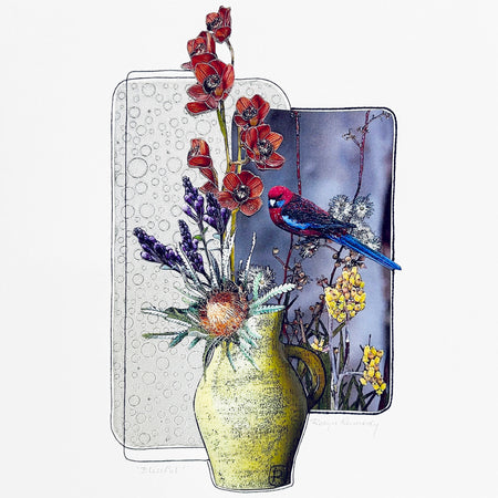 Blissful - Orchids Banksia Gums Rosella - original