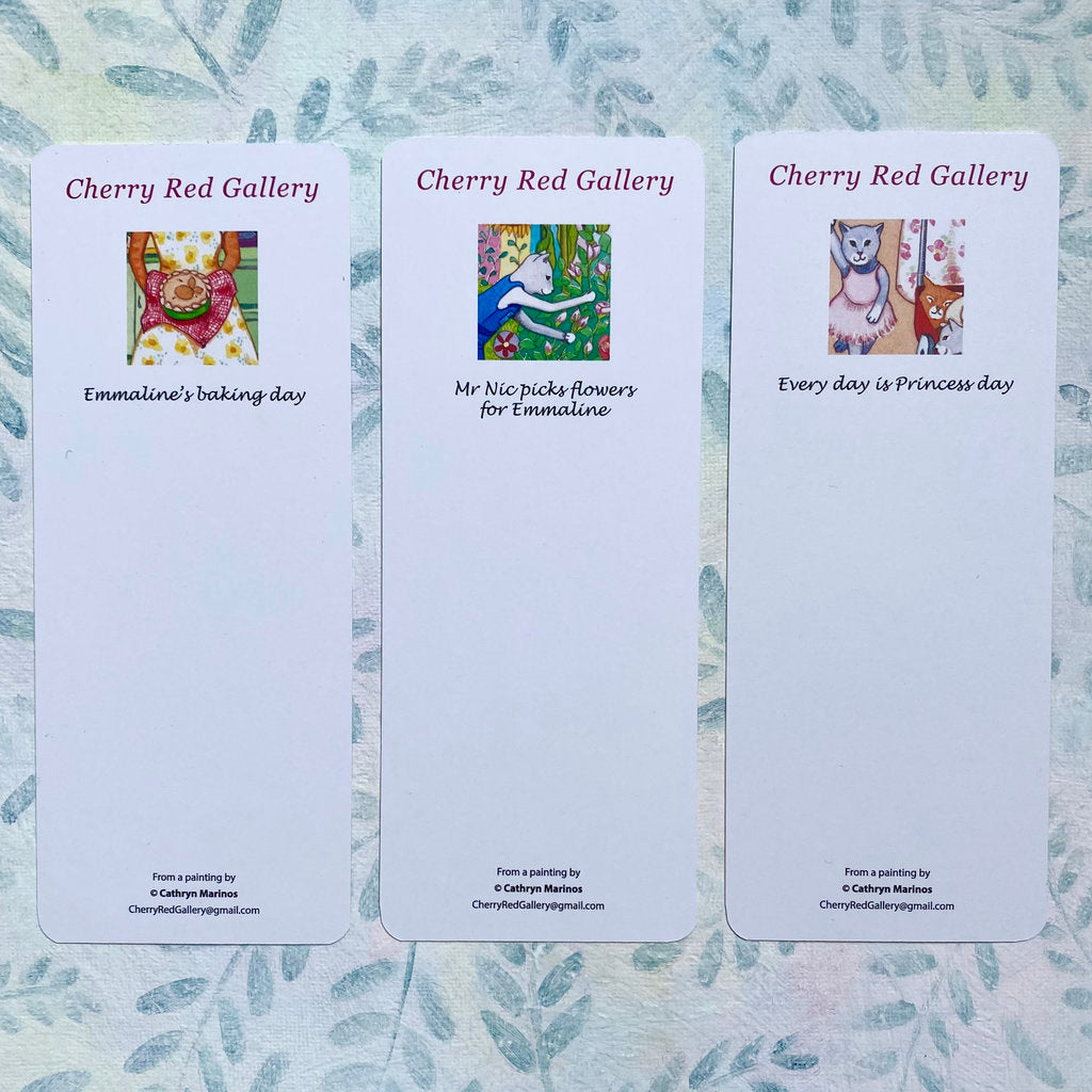 3 Bookmarks for Readers and Cat Lovers - (s2-bsun)