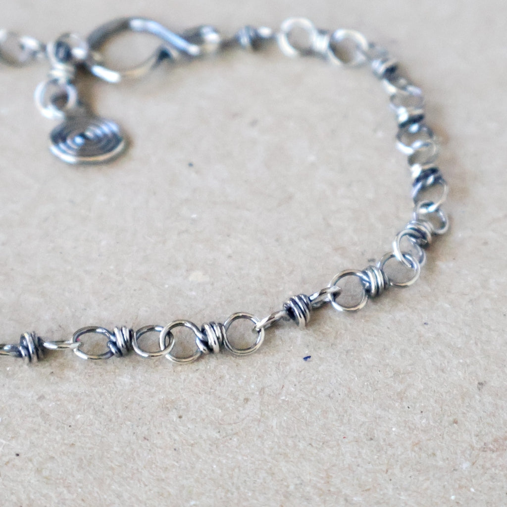 Sterling Silver Bracelet in various lengths - Handcrafted with Australian Made Sterling Silver