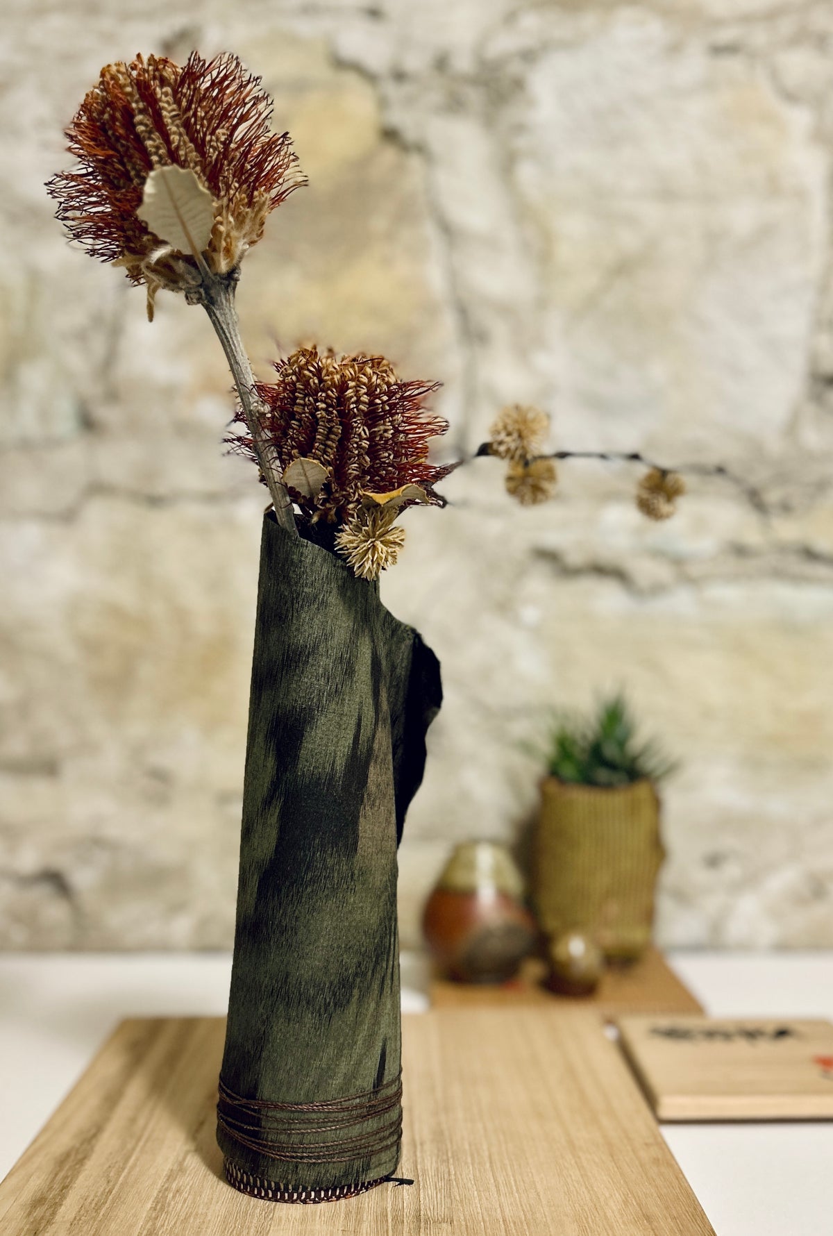 Vase Decorative Buds Flowers & Birds