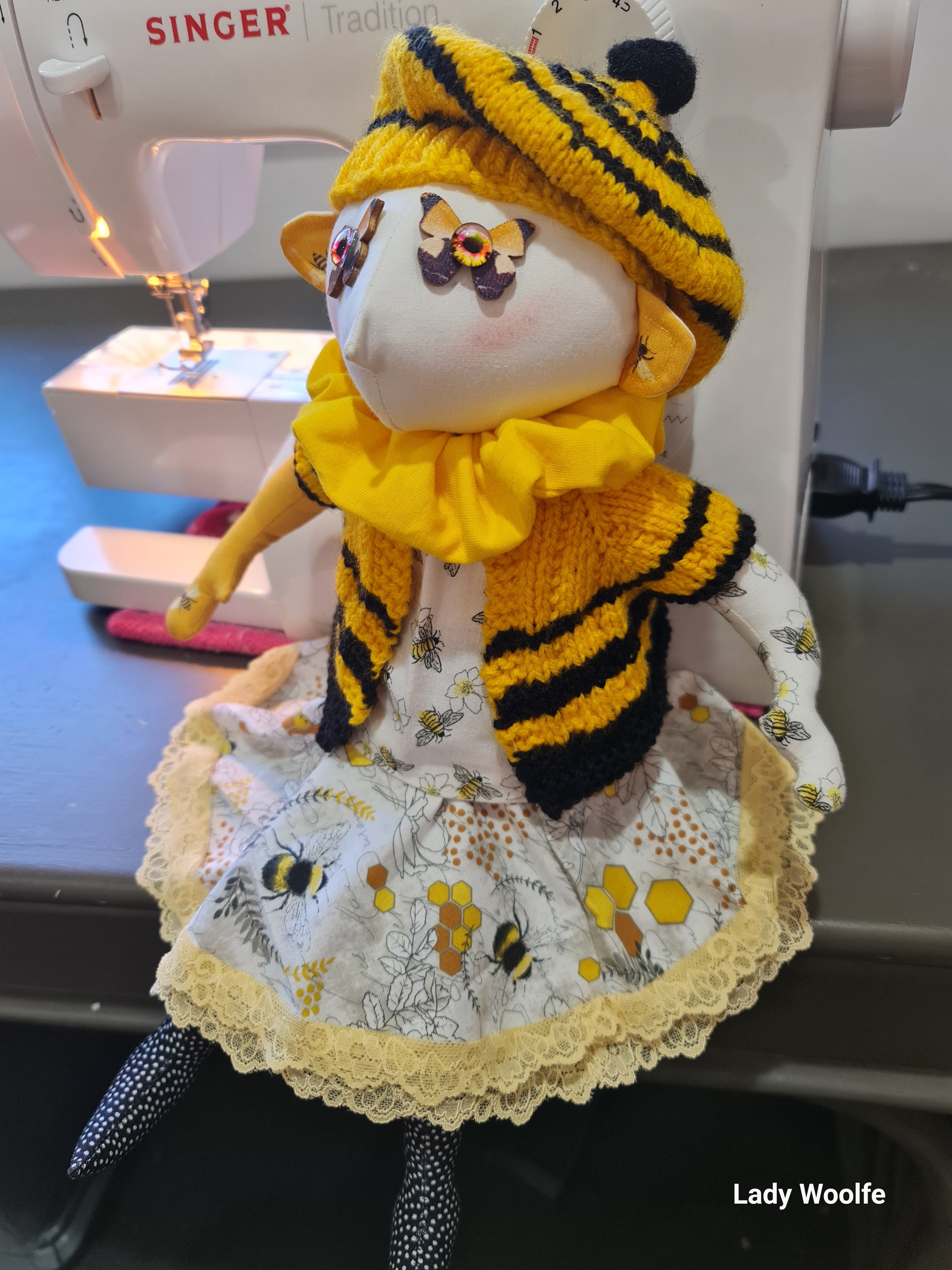 Handmade Art Doll - Beatrice (Bee)