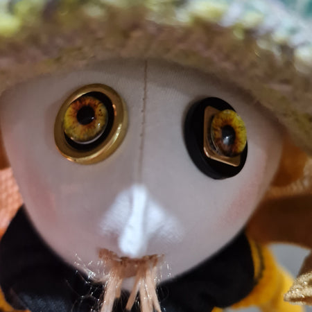 Handmade Art Doll - Buzz the Beekeeper