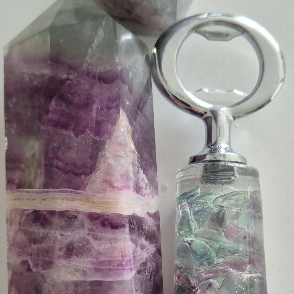 Ruby and fluorite bottle opener 5