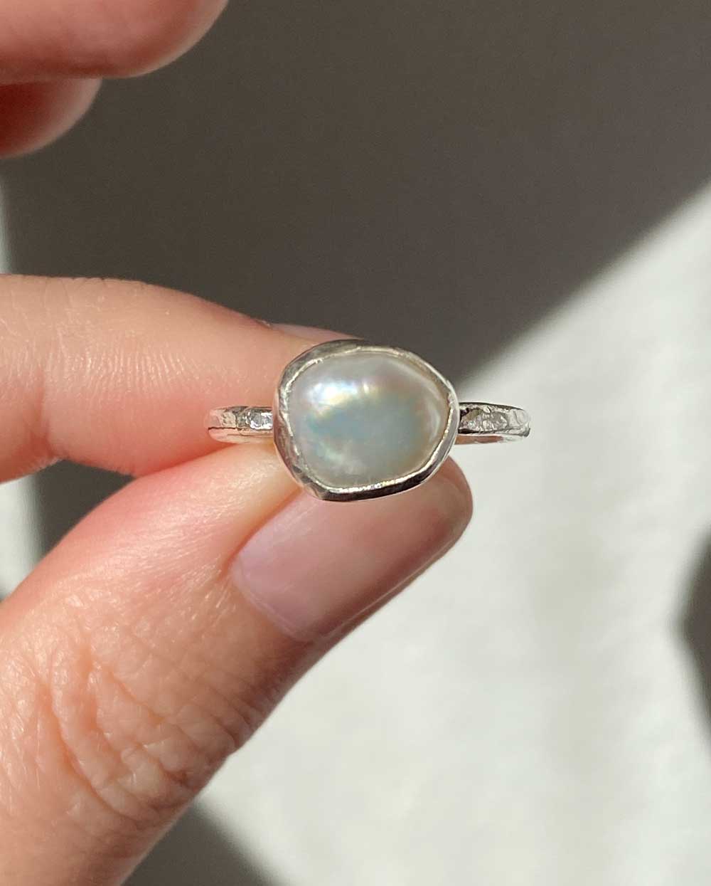 Purity Baroque Pearl Ring