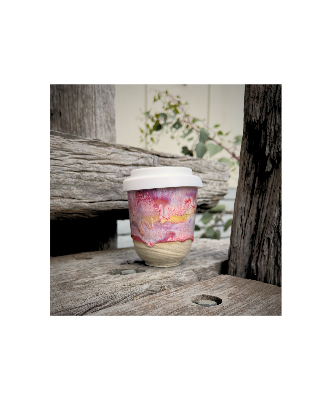 Coffee/Travel Cup with lid - Barwon Sunset