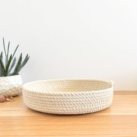 Shallow Rope Basket - Large