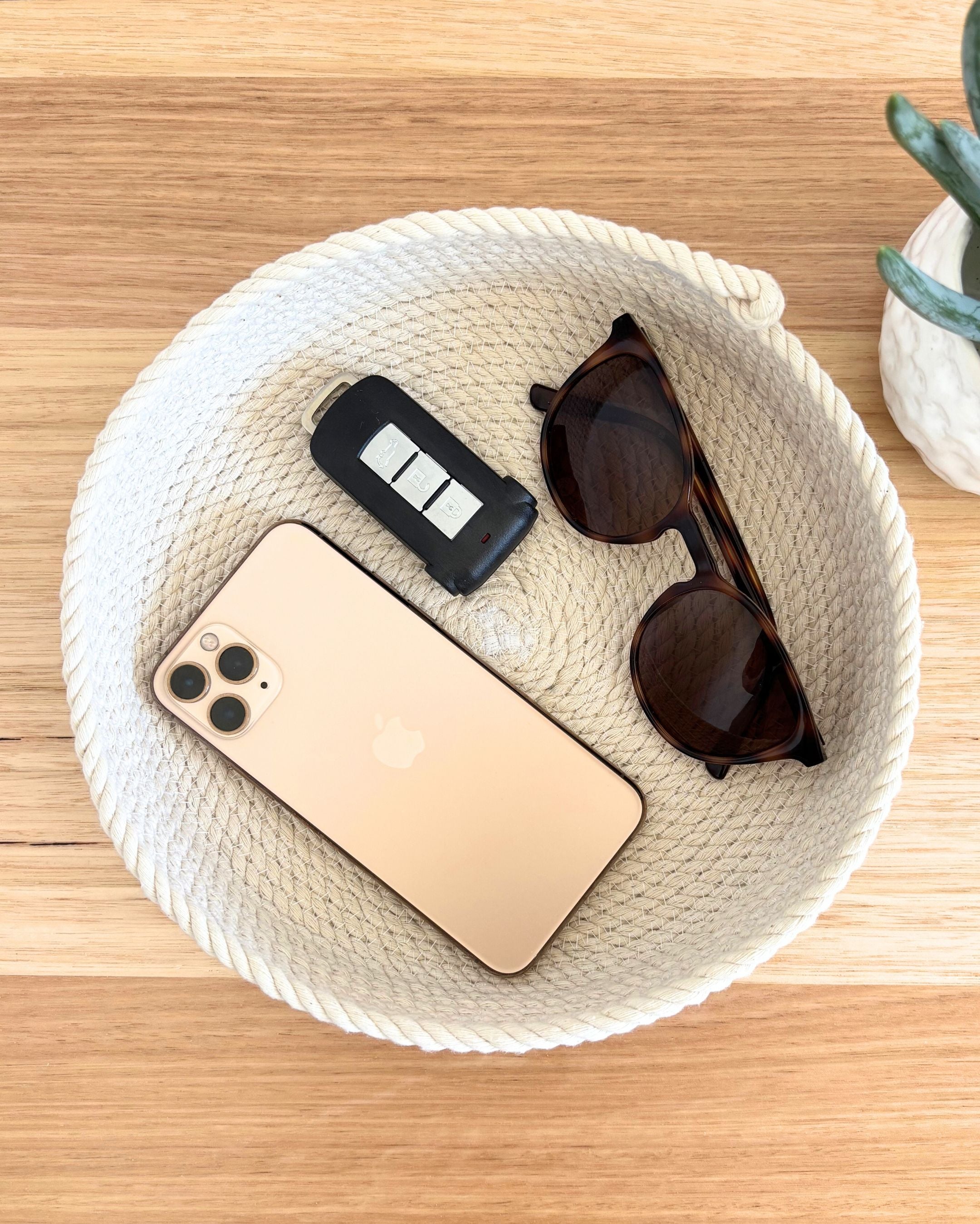 Shallow Rope Basket - Large