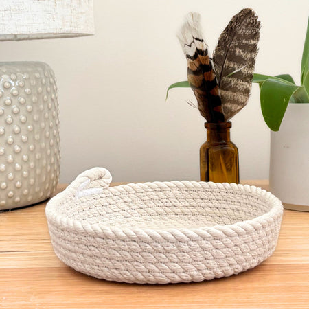 Shallow Rope Basket - Small