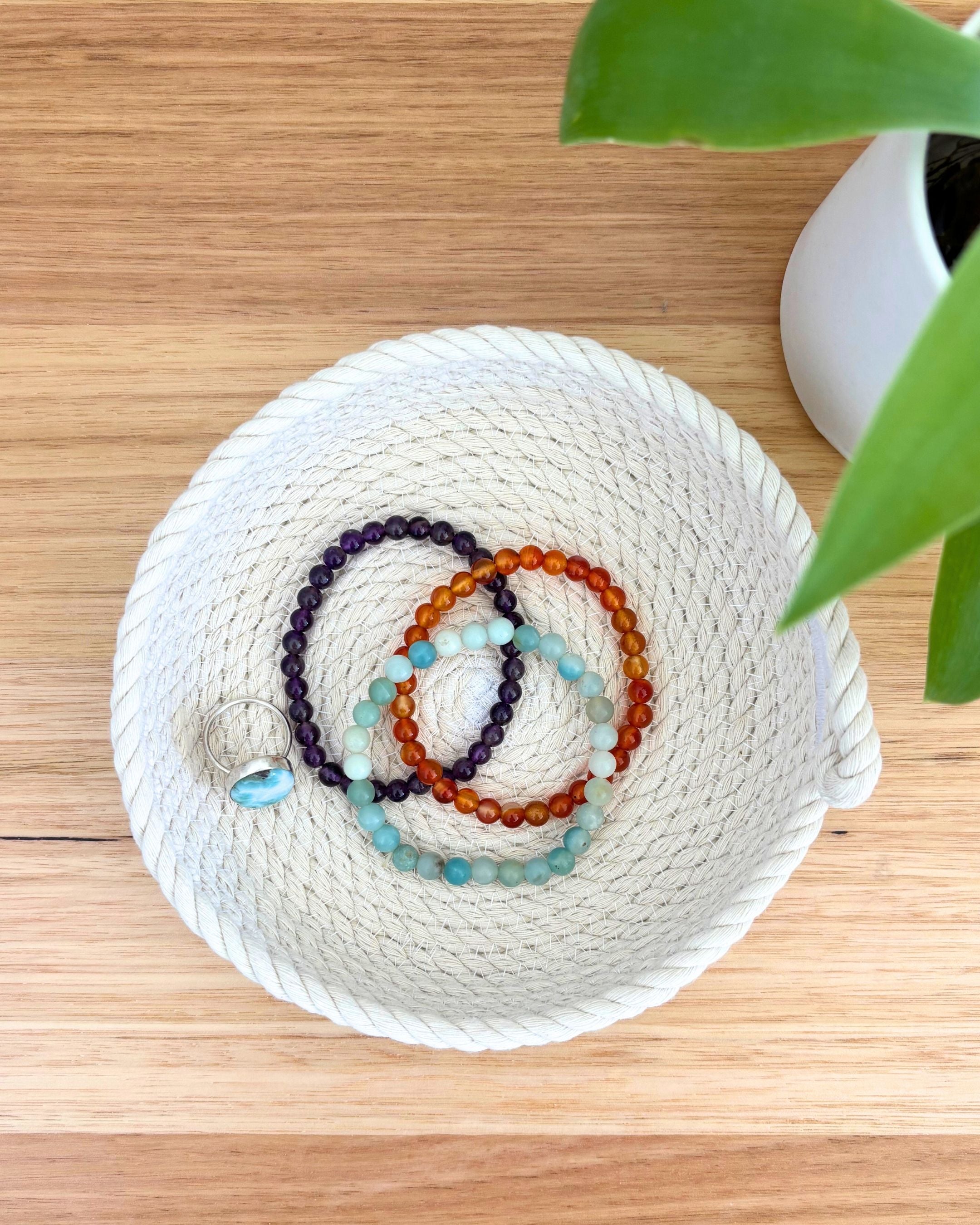 Shallow Rope Basket - Small