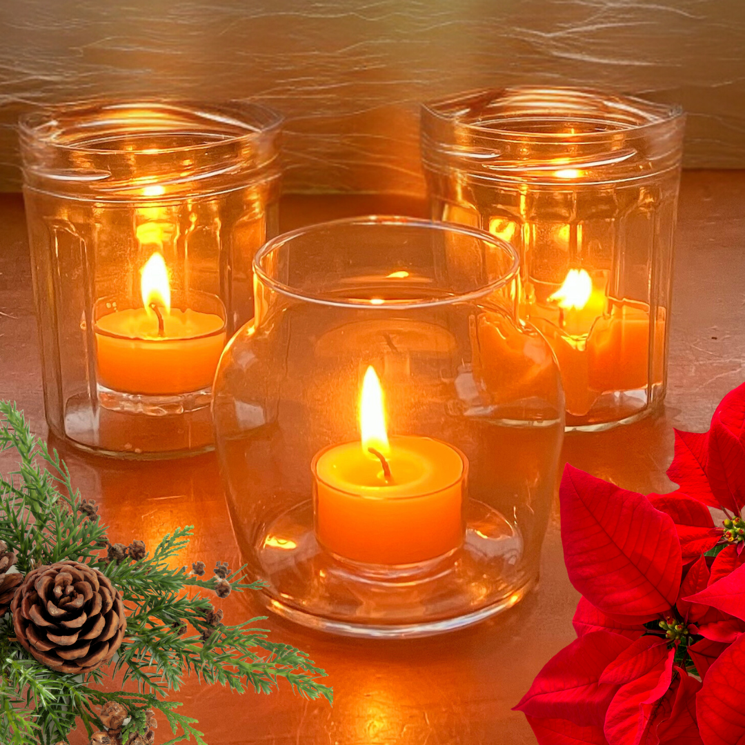 Beeswax Tea Light Candles – Rustic Wedding Décor