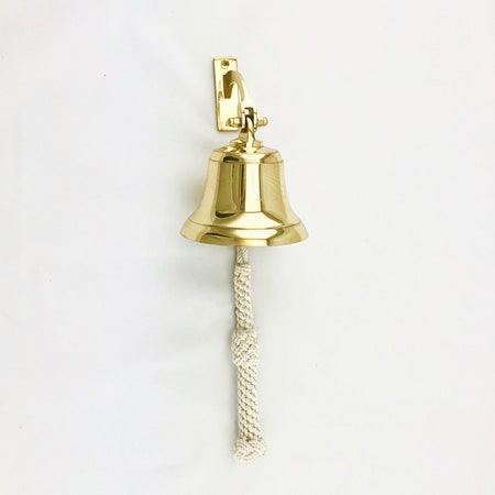 Ships Bell, Brass with Handmade Bell Rope