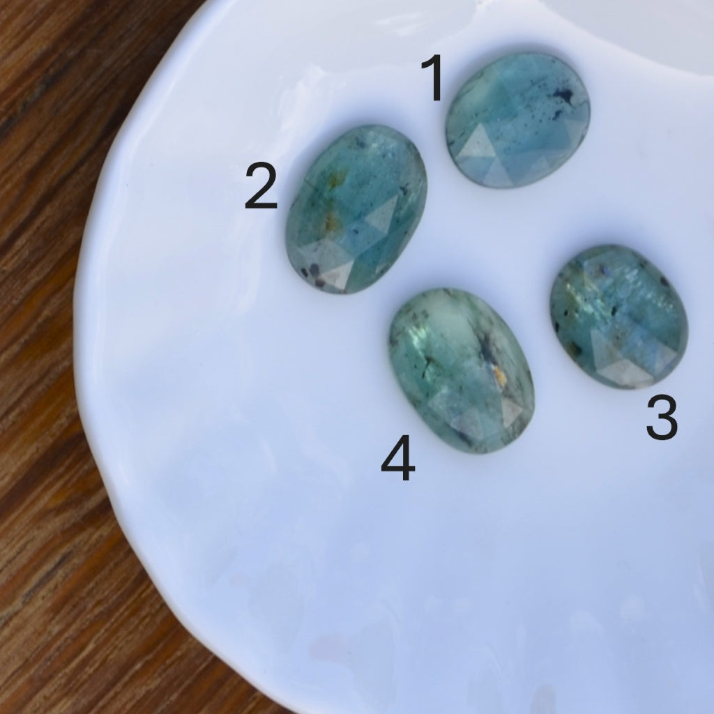 Bi-Colour Kyanite Choose-Your-Stone Silver Ring (Made To Order)