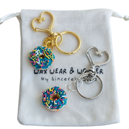 Donut Bag Charm & Key Ring | Food Inspired Accessories
