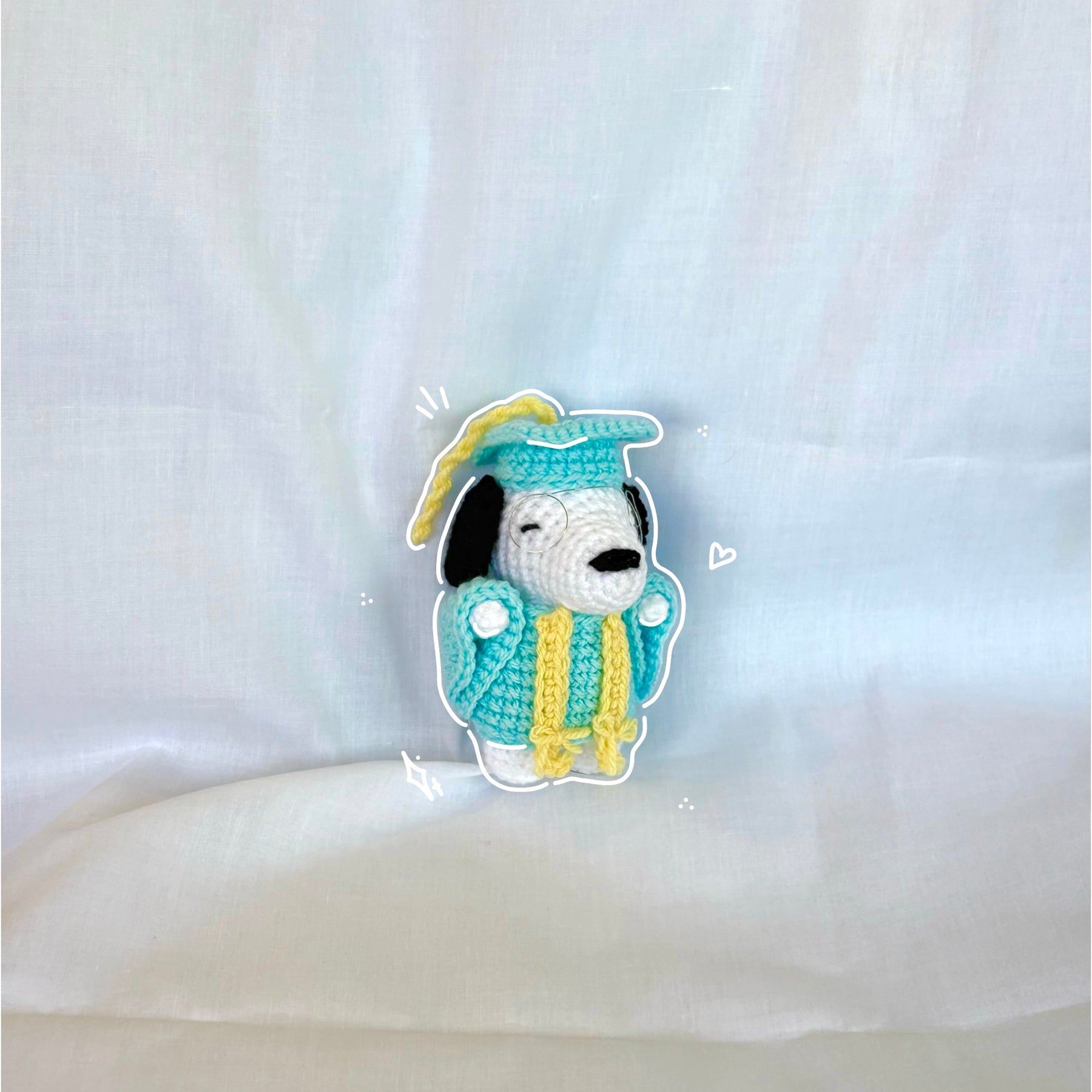Crochet Graduation Pup