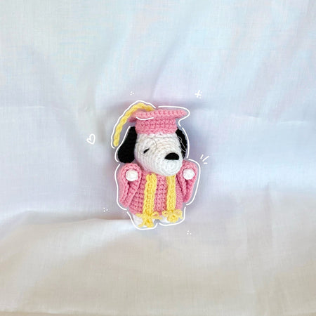 Crochet Graduation Pup