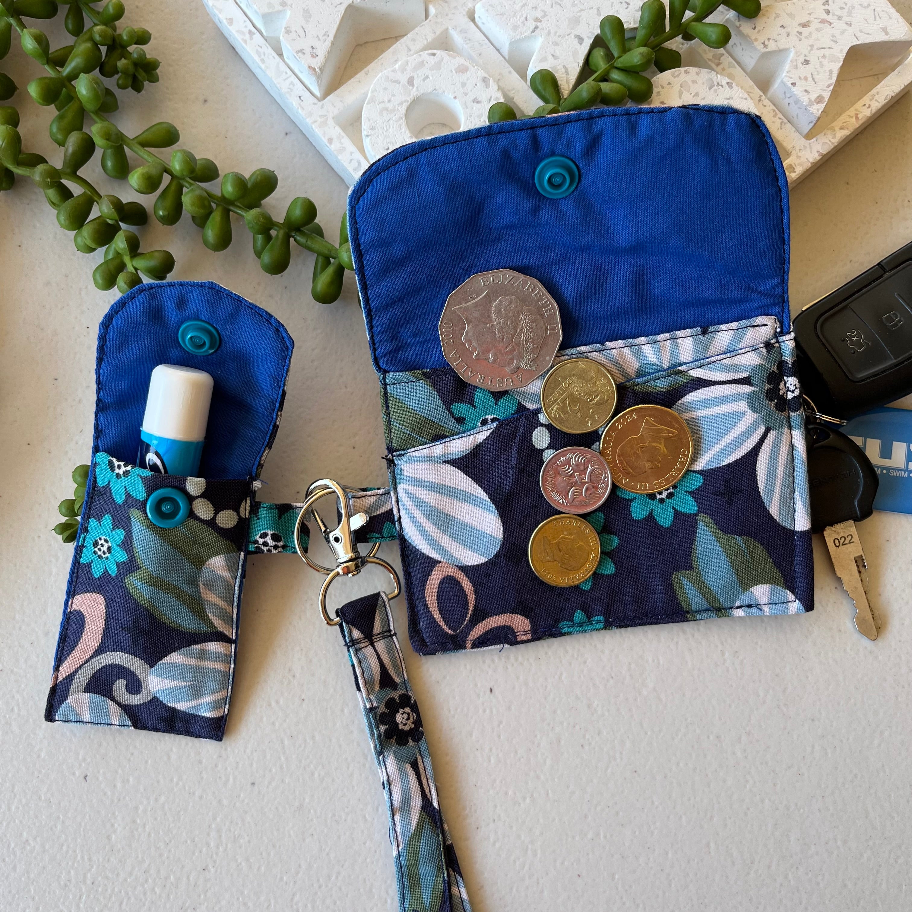 Coin purse/card wallet | key fob | lip balm holder | Handmade