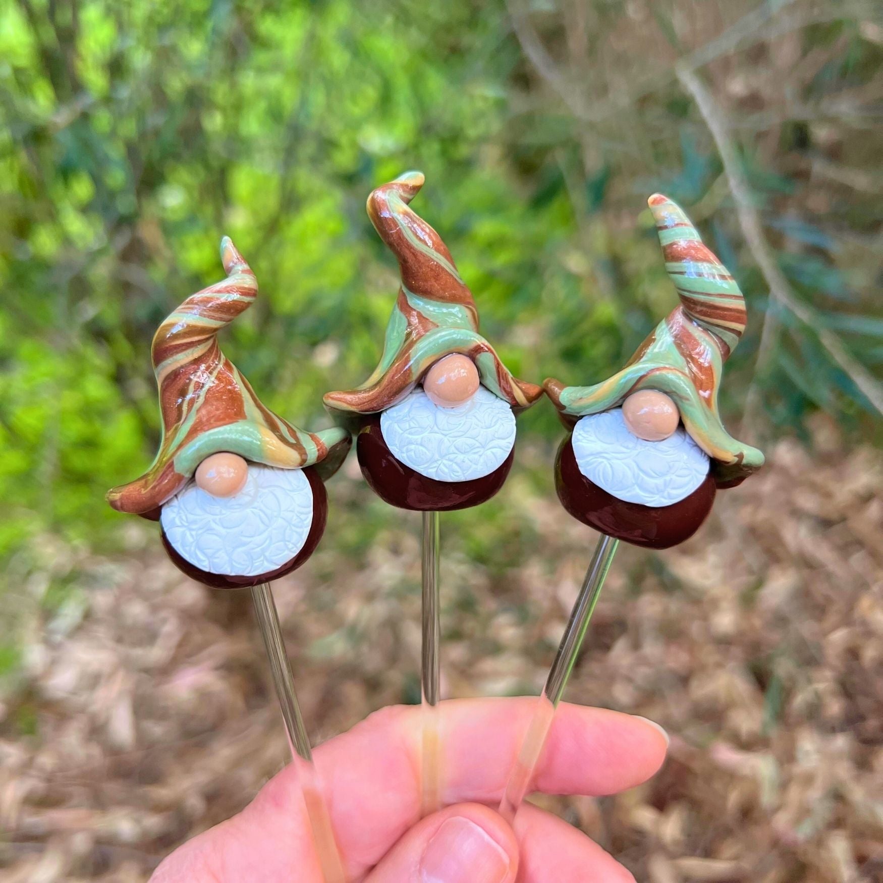 Whimsical gnome trio - Cobber, Cooee & Digger