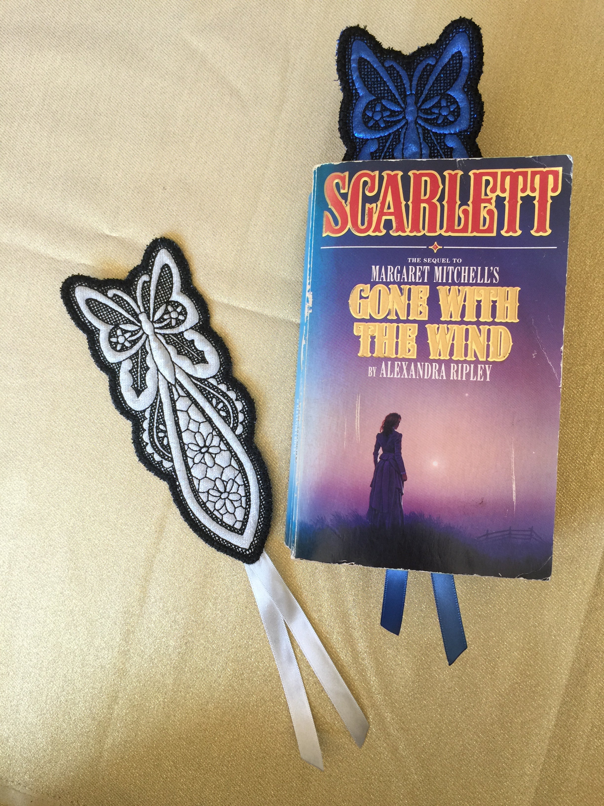 Butterfly Fabric Bookmark - Design 1
