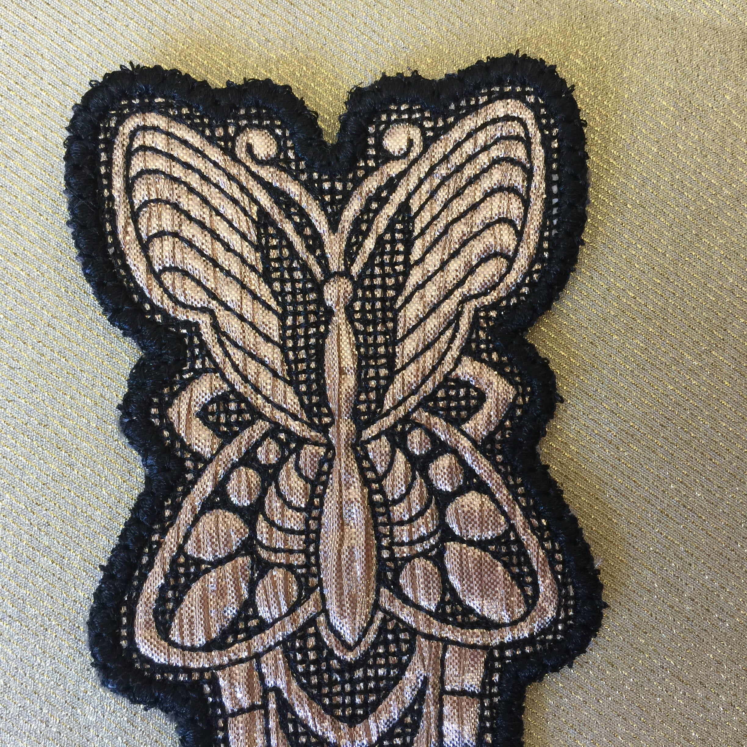 Butterfly Fabric Bookmark - Design 2