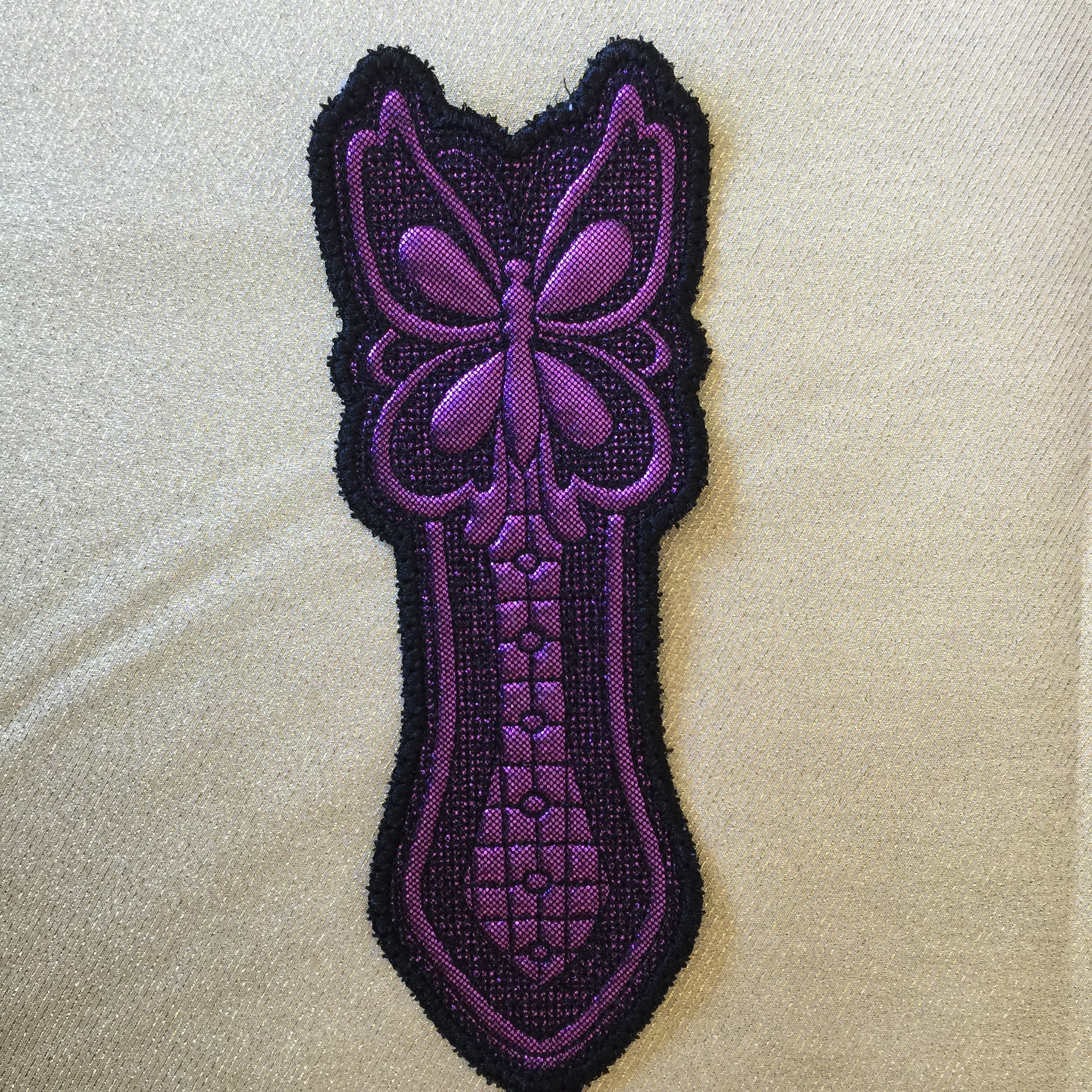 Butterfly Fabric Bookmark - Design 3