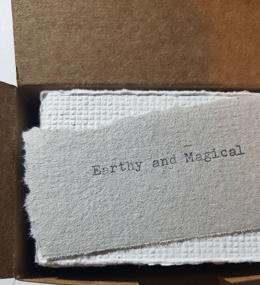 White Handmade Recycled Paper Sheets / Printable Stationery